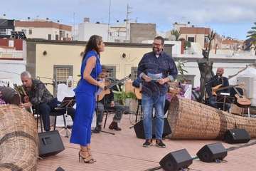 Viva Canarias graba su primer programa en Telde (Foto Francisco Javier Santana)